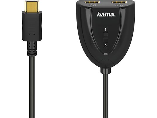 HAMA 205161 HDMI SWITCH 2X1 - HDMI-Umschalter (Schwarz)