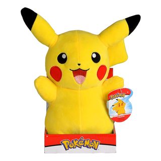 TAKARA TOMY Pokémon Pikachu - Plüschfigur (Gelb/Schwarz/Rot)