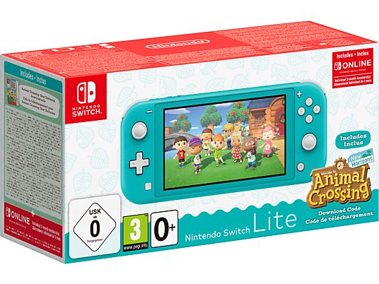 Switch Lite + Animal Crossing : New Horizons Bundle - Console de jeu - Turquoise