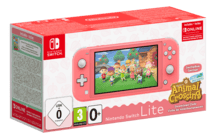 Switch Lite Koralle + Animal Crossing: New Horizons + Switch Online 3-Monate-Abo