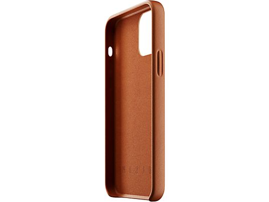 MUJJO Full Leather Case - Coque (Convient pour le modèle: Apple iPhone 12, iPhone 12 Pro)