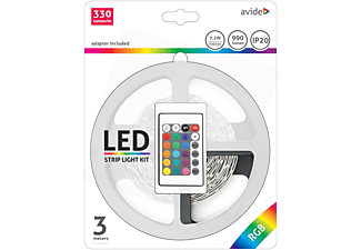 AVIDE LED Szalag Bliszter 12V 7.2W SMD5050 30LED RGB IP20 3m