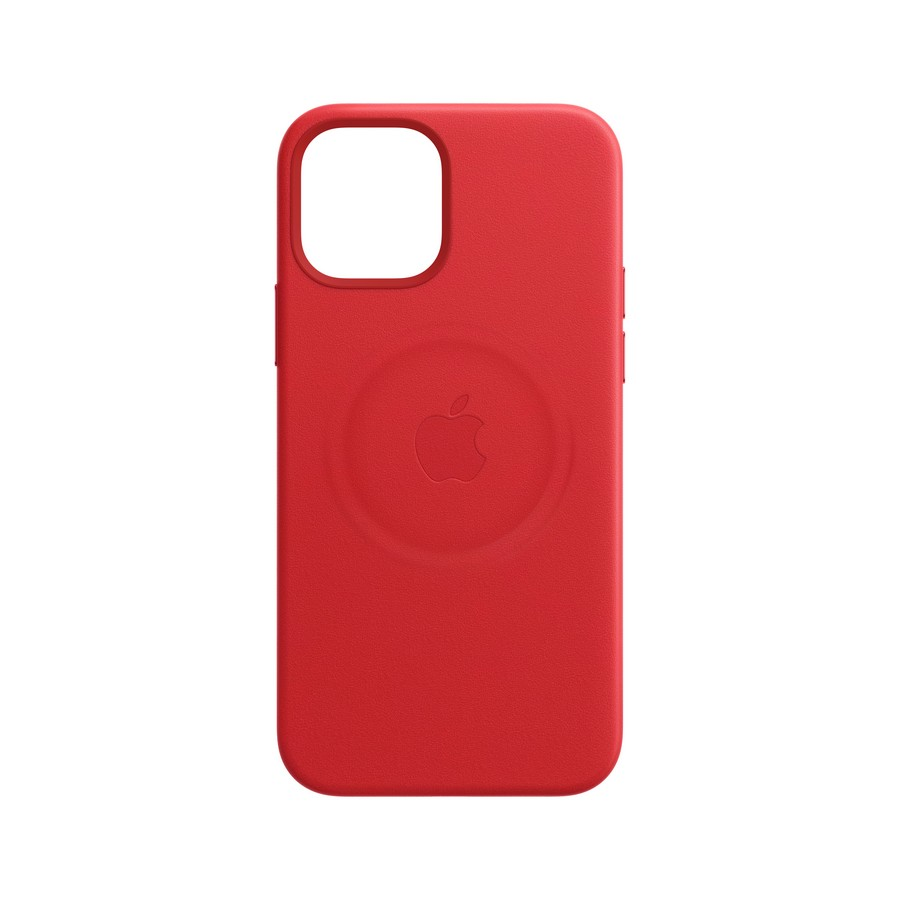 Apple funda de piel con MagSafe para el iPhone 12 Pro Max, (PRODUCT)RED