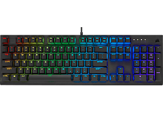 CORSAIR K60 RGB PRO - Gaming Tastatur, Kabelgebunden, QWERTZ, Full size, Mechanisch, Schwarz