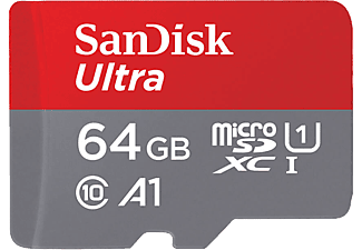 SANDISK Minneskort MicroSDHC Ultra 64GB 120MB/s UHS-I Adapt Tablet