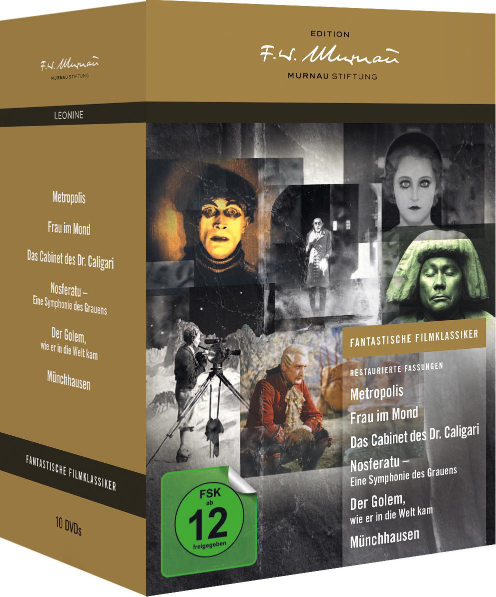 DVD-Box-Set mit Filmstills und Titeln auf Deutsch. Die Box steht auf weißem Hintergrund.