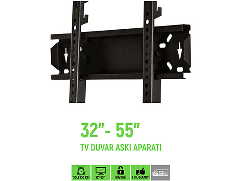 EVEREST TK-10 32"-55" LCD-LED TV Askı Aparatı Siyah_0