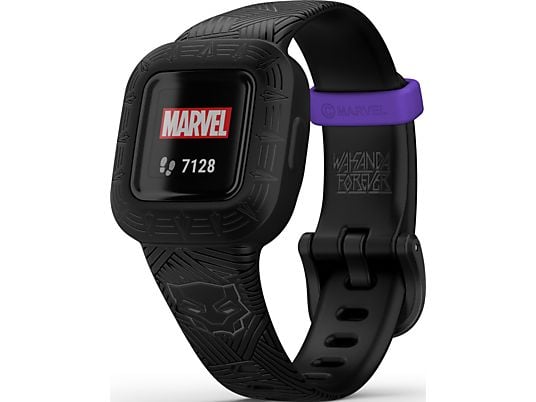 GARMIN vívofit jr. 3 - Marvel Black Panther - Bracelet d'activité (Noir/Violet)