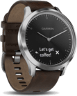 Hybrid Smartwatch Vivomove HR Premium, Silber/Dunkelbraun (010-01850-04)