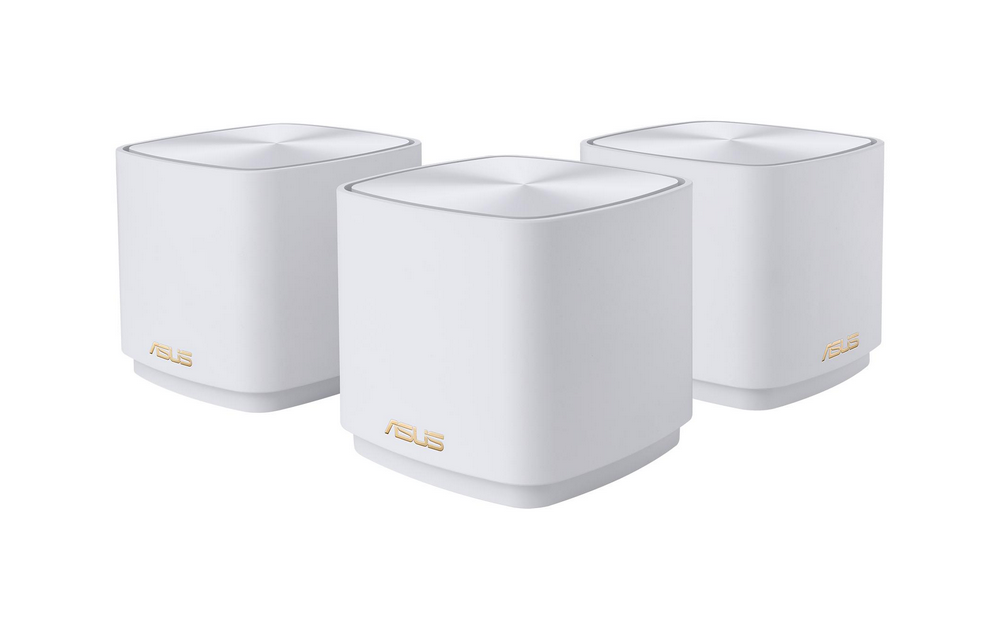 Router - ASUS ZenWiFi Mesh AX1800, Pack de 3, 1800 Mbps, 2 puertos Ethernet, WiFi 6, Doble Banda