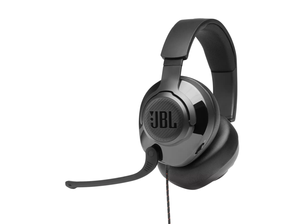 Auriculares gaming - JBL Quantum 200, De diadema, Con cable, Multiplataforma, Jack 3.5mm, Negro