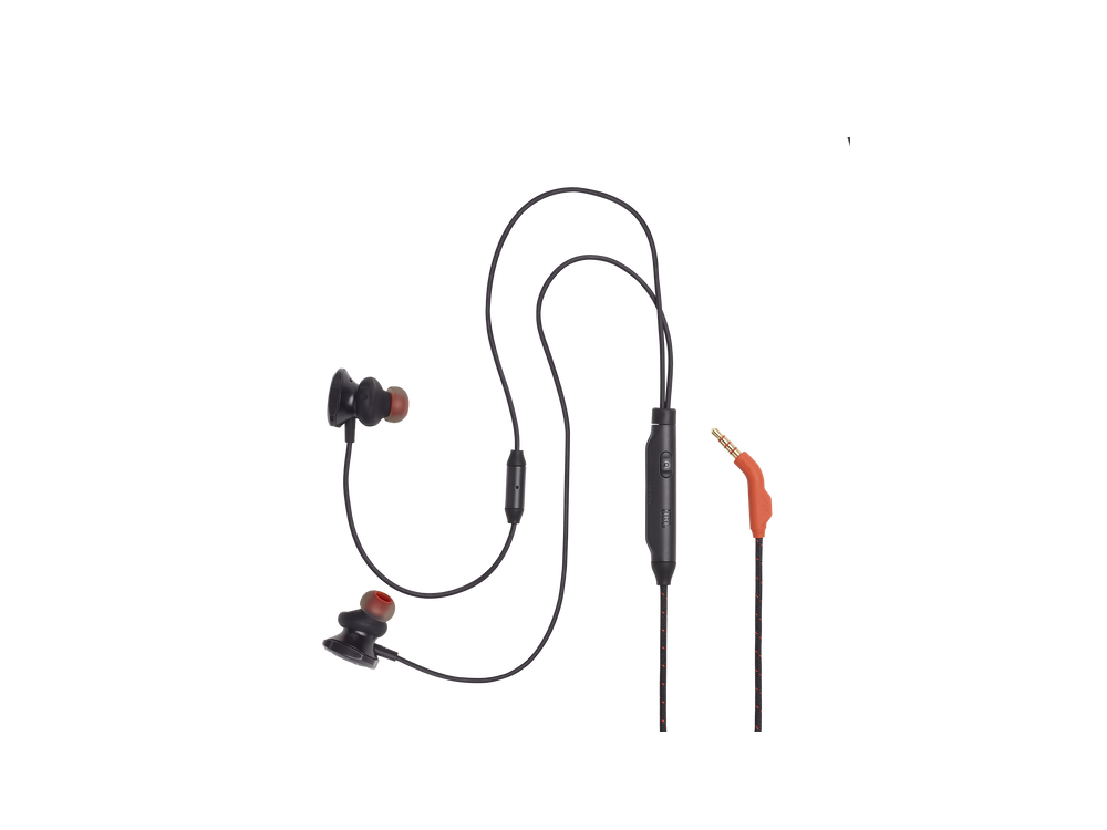 Auriculares gaming - JBL Quantum 50, De botón, Con cable, Jack 3.5 mm, Tecnología Twistlock, Negro