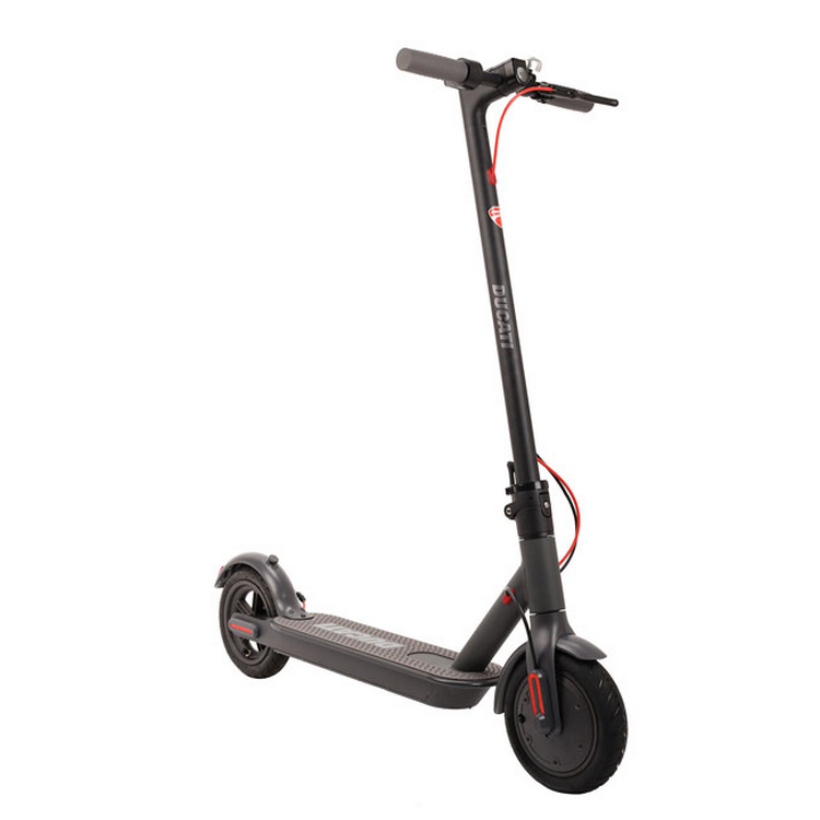 Patinete eléctrico - Ducati Pro I Plus, Vel. 25km/h, 25km autonomía, Pantalla, Luces LED, Plegable, Negro