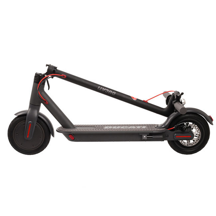 Patinete eléctrico - Ducati Pro I Plus, Vel. 25km/h, 25km autonomía, Pantalla, Luces LED, Plegable, Negro
