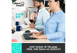 LOGITECH MK295 Sessiz Kablosuz Türkçe Q Klavye Mouse Seti - Siyah_5