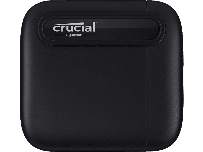 CRUCIAL portable X6 USB 3.1 Gen 2 Typ-C (10 GB/s) Festplatte, 1 TB SSD, extern, Schwarz