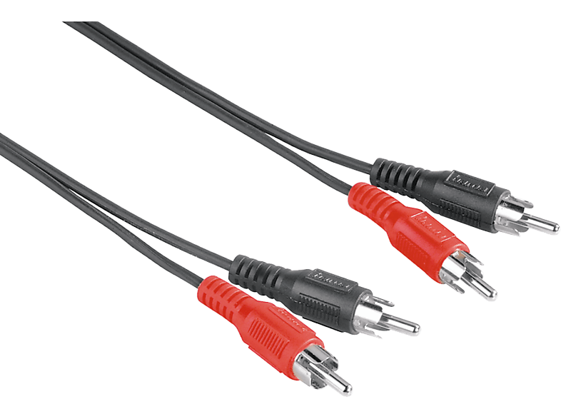 HAMA 205085 RCA 2XM/2XM 1.5M - Cinch-Kabel (Schwarz)