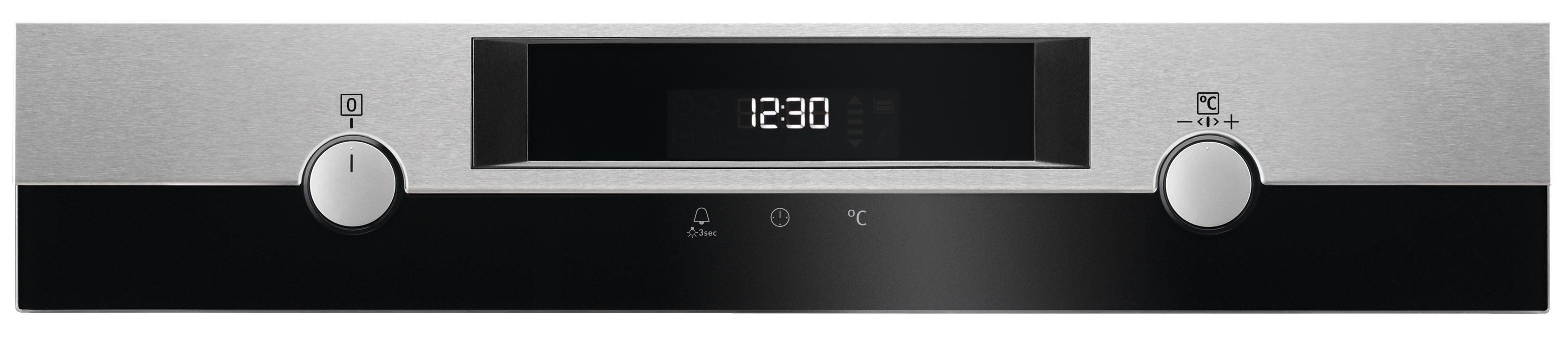 AEG KOMB 405 PDI Serie 6000 mit SurroundCook Ringheißluftsystem (mit Pyrolyse), Einbaubackofenset (Induktionskochfeld, A+, 71 l)