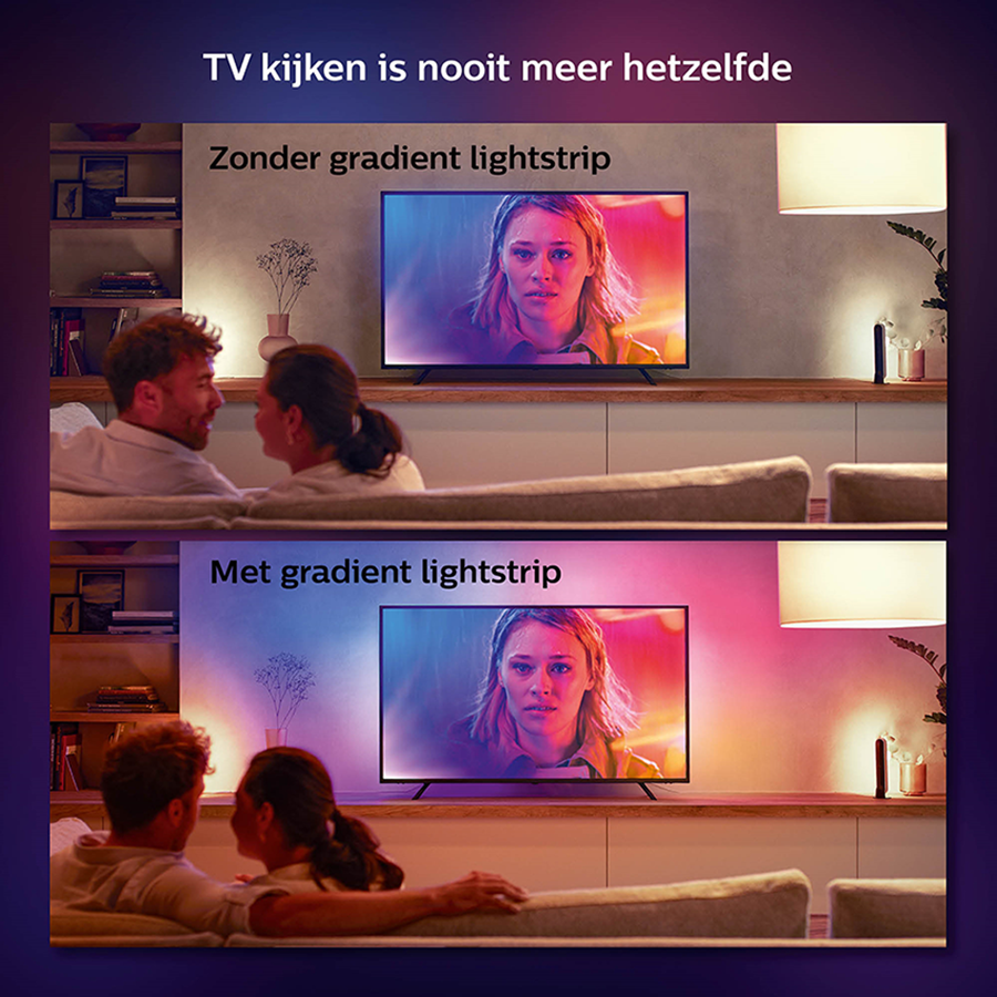 PHILIPS HUE Play Gradient Lightstrip | 75+ Inch TVs Kopen? | MediaMarkt