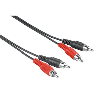 HAMA 205086 RCA 2XM/2XM 2.5M - Cavo Cinch (Nero)