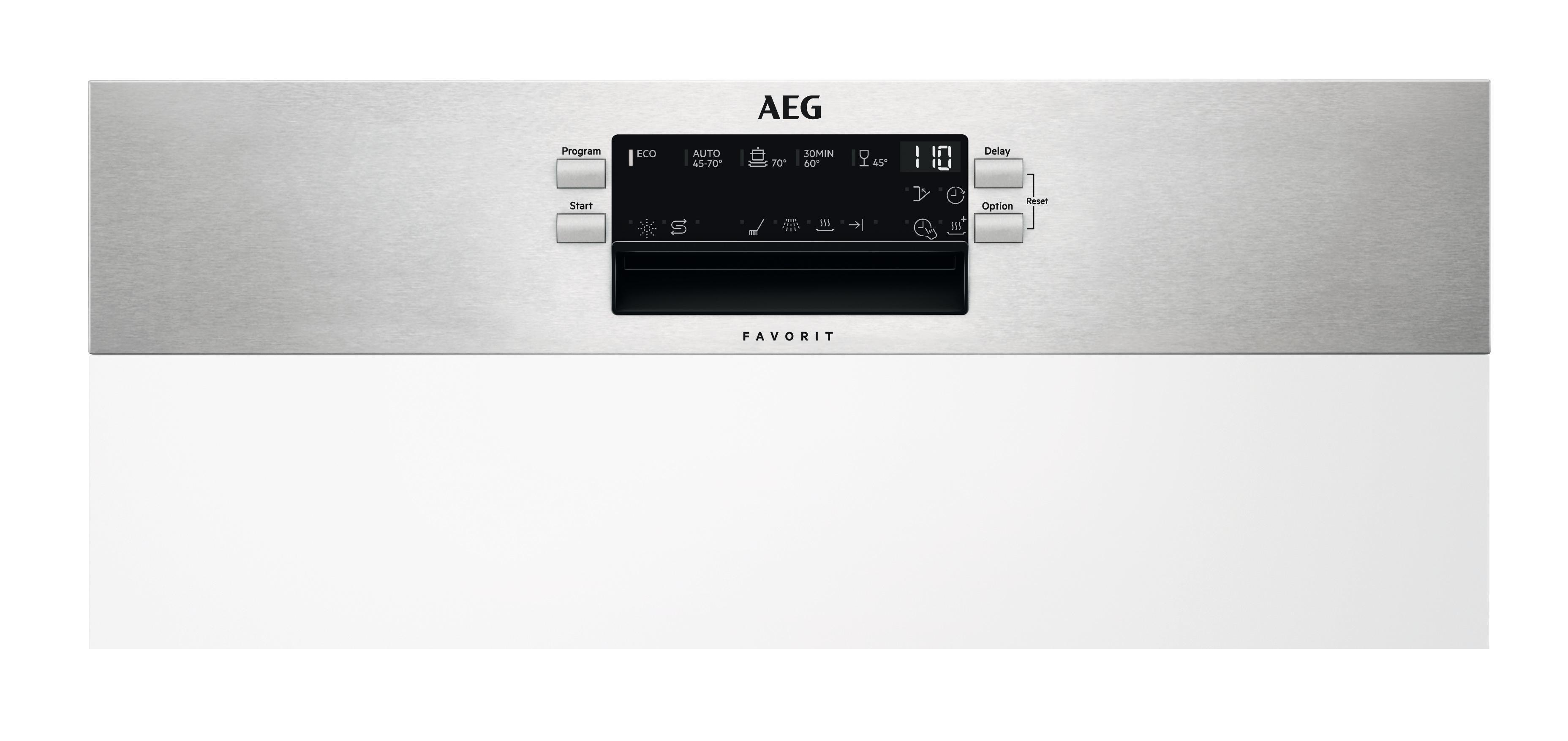AEG FEE53627ZM Geschirrspüler (teilintegrierbar, 596 mm breit, 44 dB (A), D)