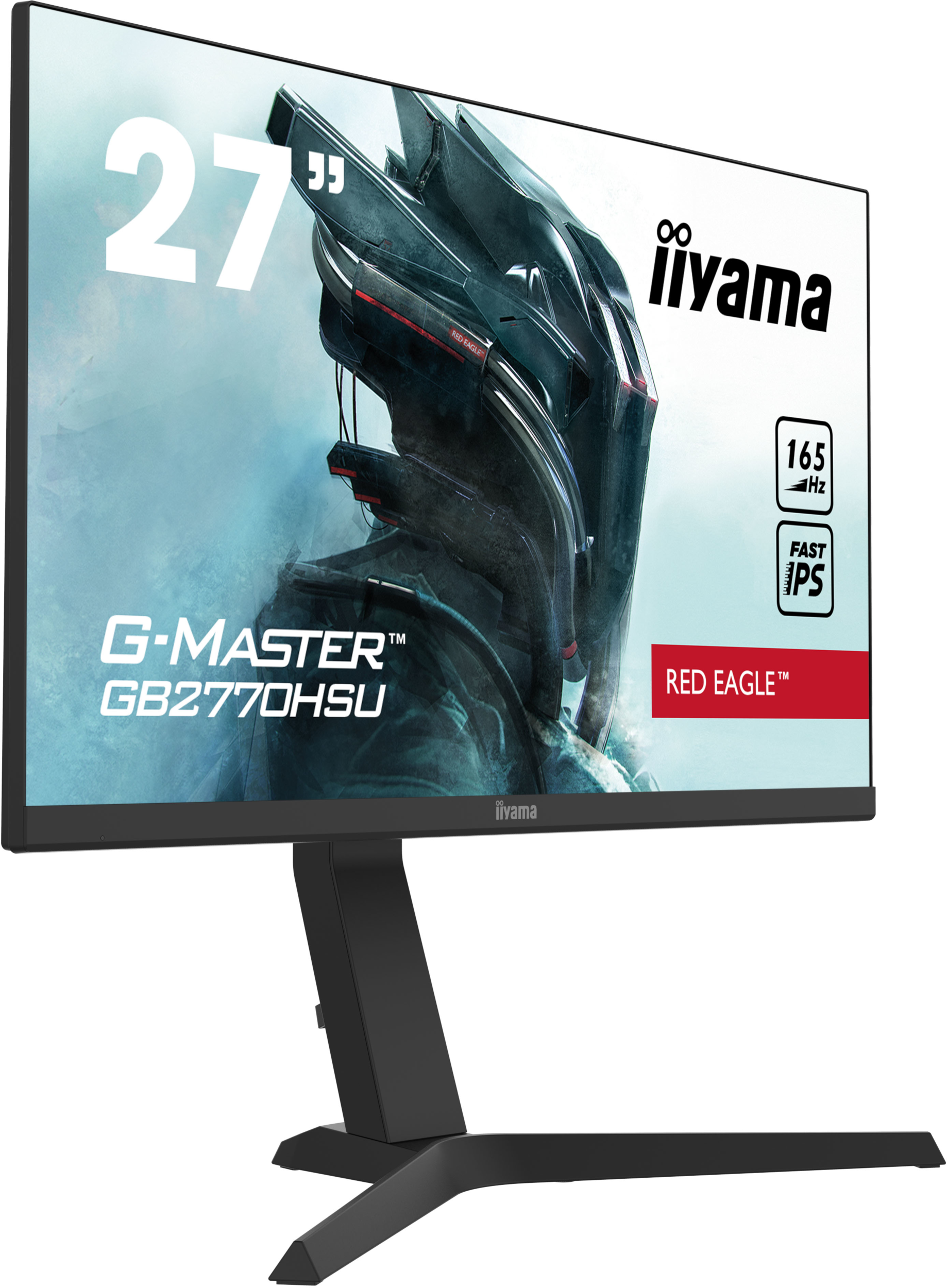 IIYAMA Gaming Monitor GB2770HSU-B1, 27 Zoll FHD, 165Hz, 0.8ms, IPS, Schwarz 27 Zoll Gaming Monitor, Full-HD, 0,8 ms Reaktionszeit, 250 cd/m², 165 Hz, Schwarz
