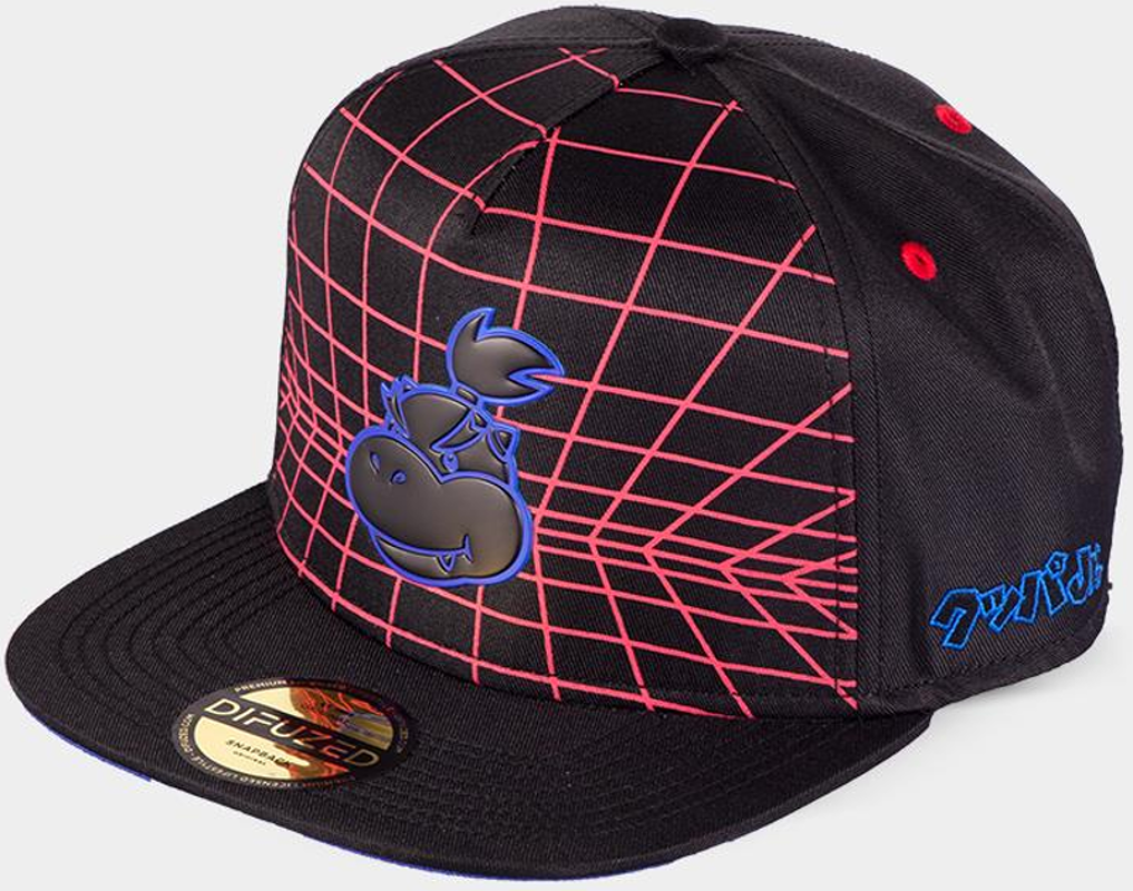 DIFUZED Nintendo: Super Mario Bowser Jr. Badge - Casquette (Noir)