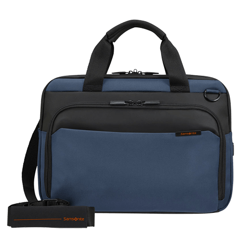 Maletín para portátil - Samsonite Mysight Laptop bag, Para portátil hasta 14.1", Correa, Bandolera, Azul