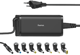 Cargador para portátil | Hama Universal Notebook, Para portátiles, adaptadores, Universal, 90W, Negro