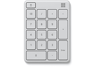 Teclado numérico - Microsoft MS Number Pad, Bluetooth, Para PC, Blanco