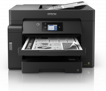 Impresora multifunción - Epson EcoTank ET-M16600, Monocromo, 4800 x 2400 DPI, 25 ipm, A4, A3, WiFi, Negro