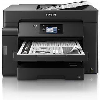 Impresora multifunción - Epson EcoTank ET-M16600, Monocromo, 4800 x 2400 DPI, 25 ipm, A4, A3, WiFi, Negro