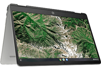 HP Chromebook x360 14a-ca0203nz - Convertible 2 in 1 Laptop (14 ", 32 GB eMMC, Mineral Silver)