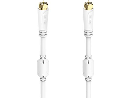 HAMA 205255 CABLE SAT 1M/M 10M - Câble de connexion SAT (Blanc)