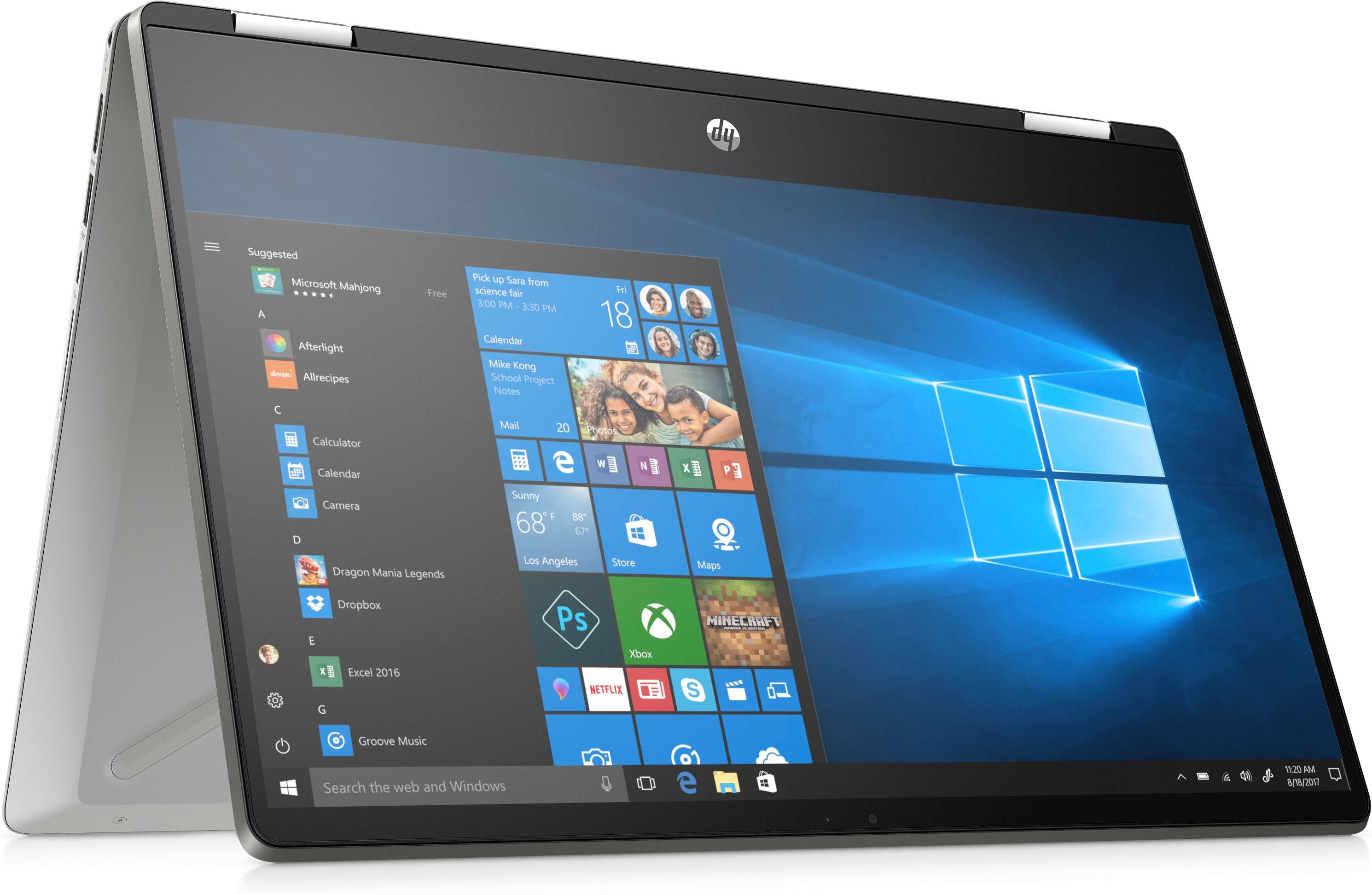 Convertible 2 en 1 - HP Pavilion x360 14-dh1023ns, 14", Intel® Core™ i3-10110U, 8 GB, 512 GB, W10, Plata