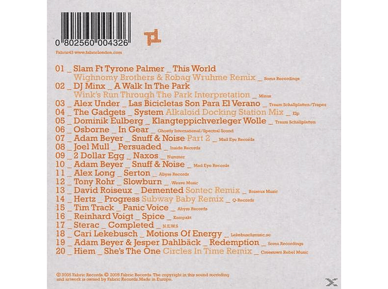 Thumbnail - Adam Beyer - Fabric 22 (CD)