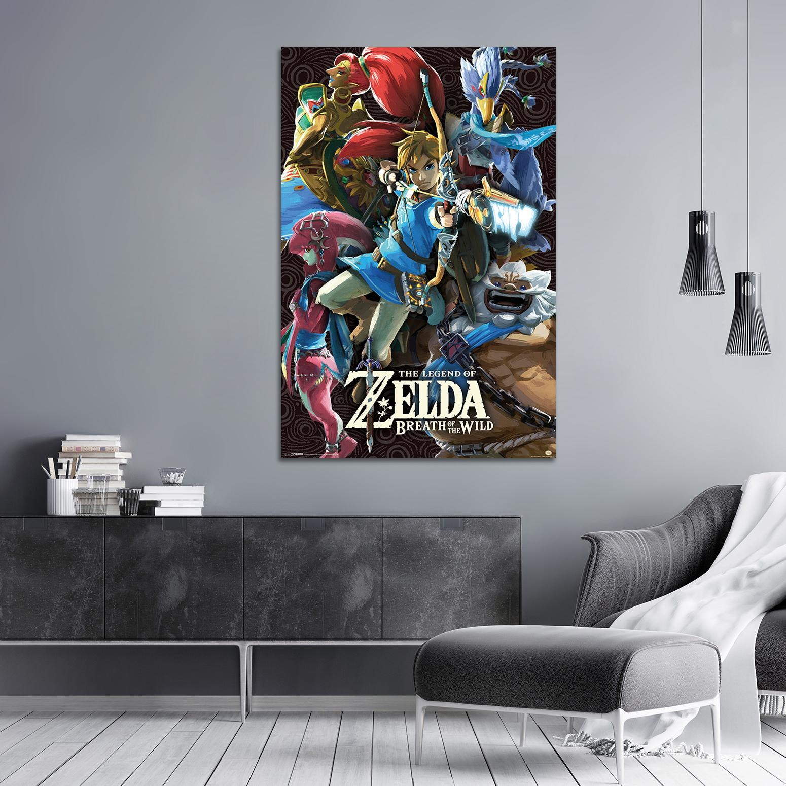 PYRAMID -AMERICA- The Legend of Zelda Poster Breath Of The Wild Großformatige Poster
