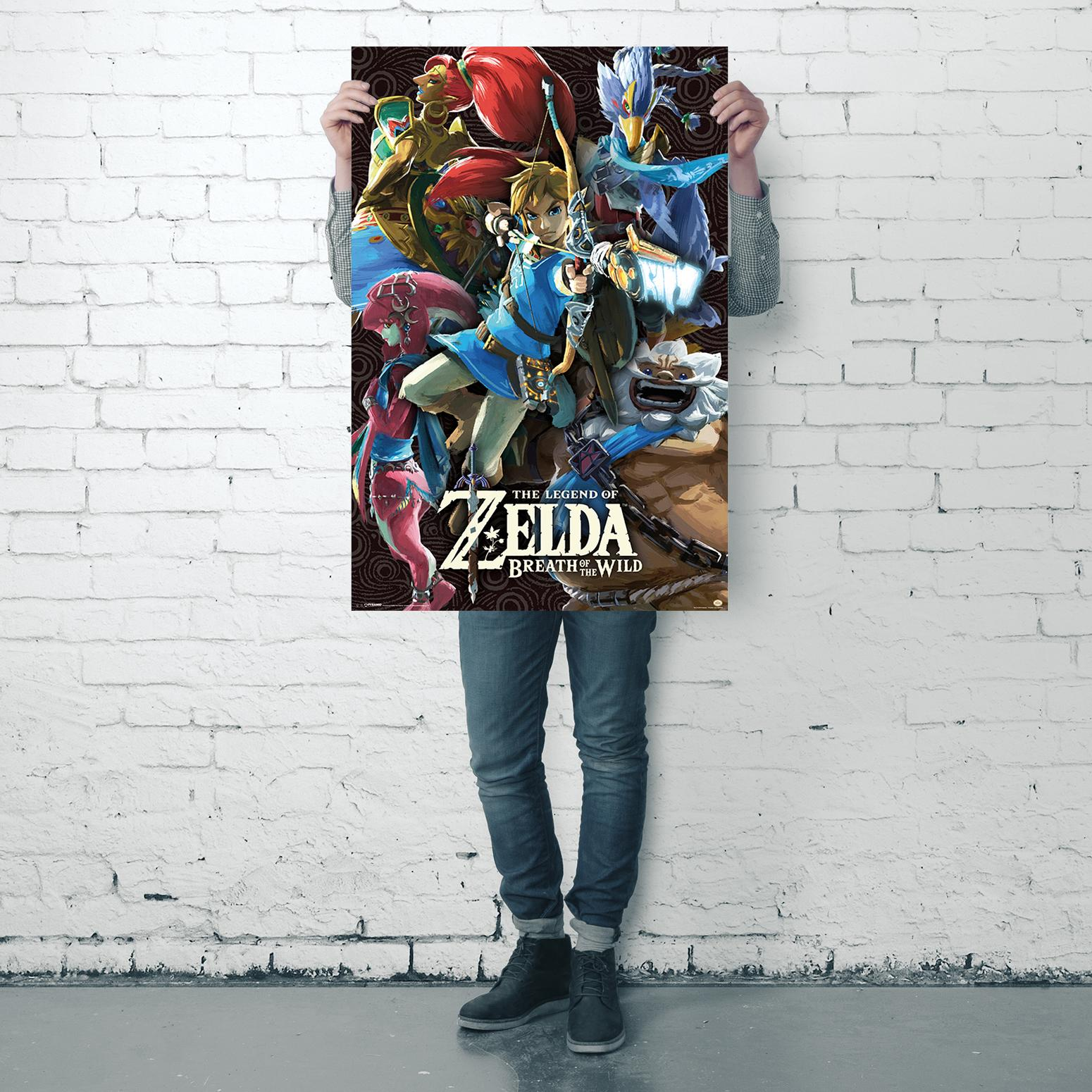 PYRAMID -AMERICA- The Legend of Zelda Poster Breath Of The Wild Großformatige Poster