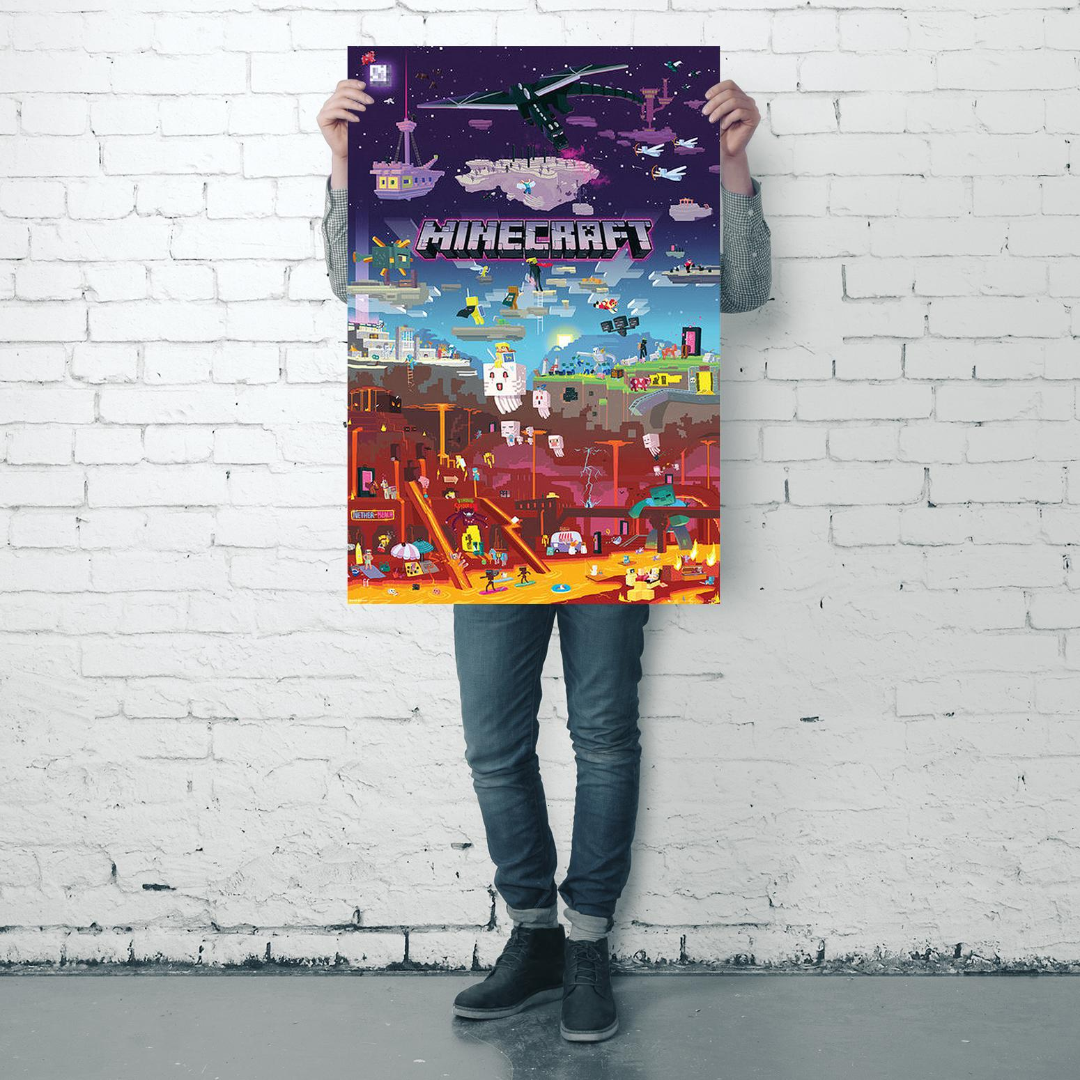 World Poster Minecraft EYE Poster Großformatige Beyond GB