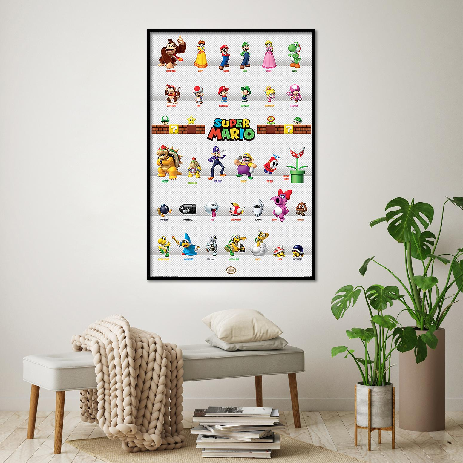 PYRAMID INTERNATIONAL Nintendo Super Mario Poster Character Parade Großformatige Poster