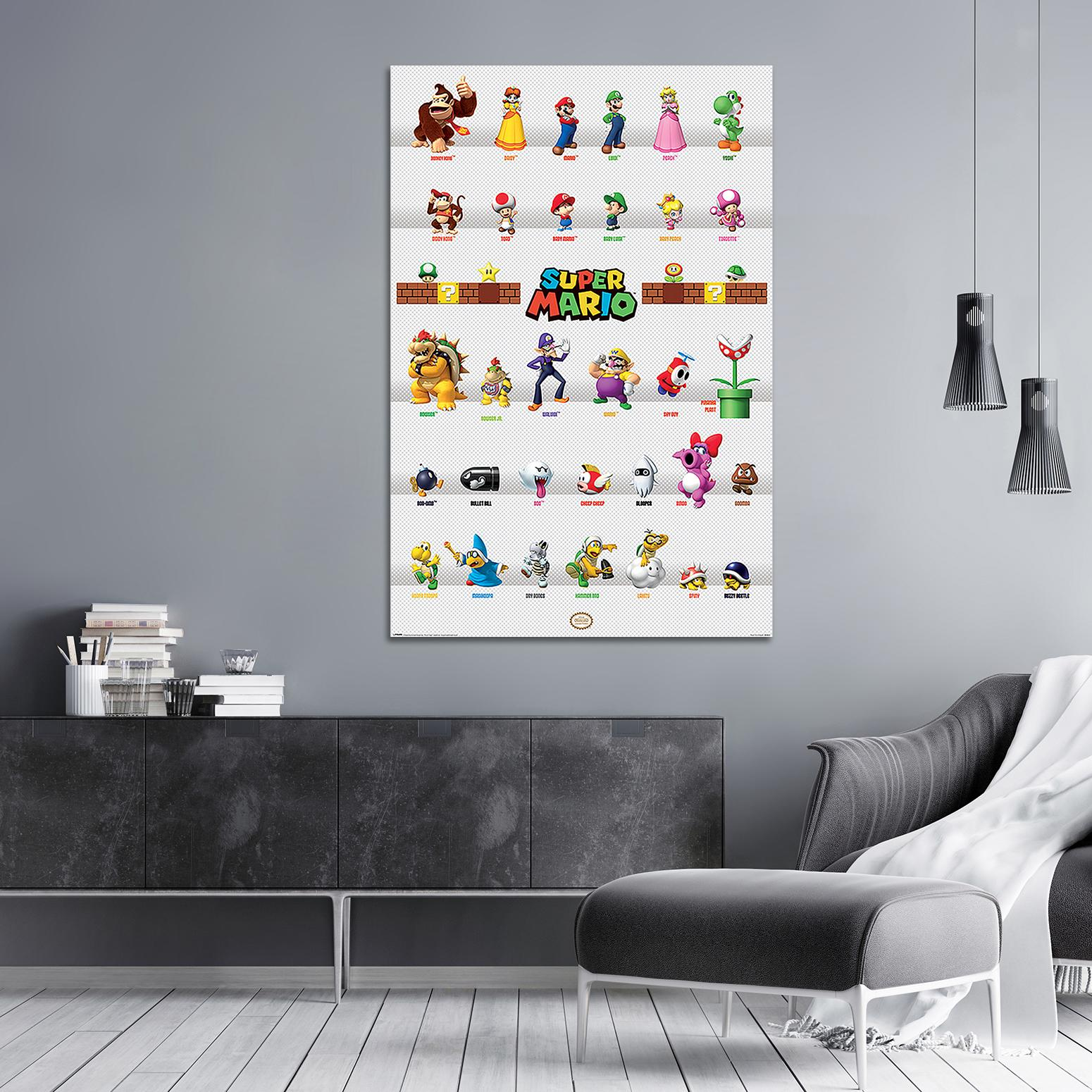 PYRAMID INTERNATIONAL Nintendo Super Mario Poster Character Parade Großformatige Poster