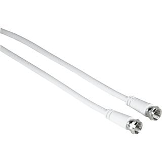 HAMA 205038 CABLE SAT M/M 3M - SAT-Anschlusskabel (Weiss)