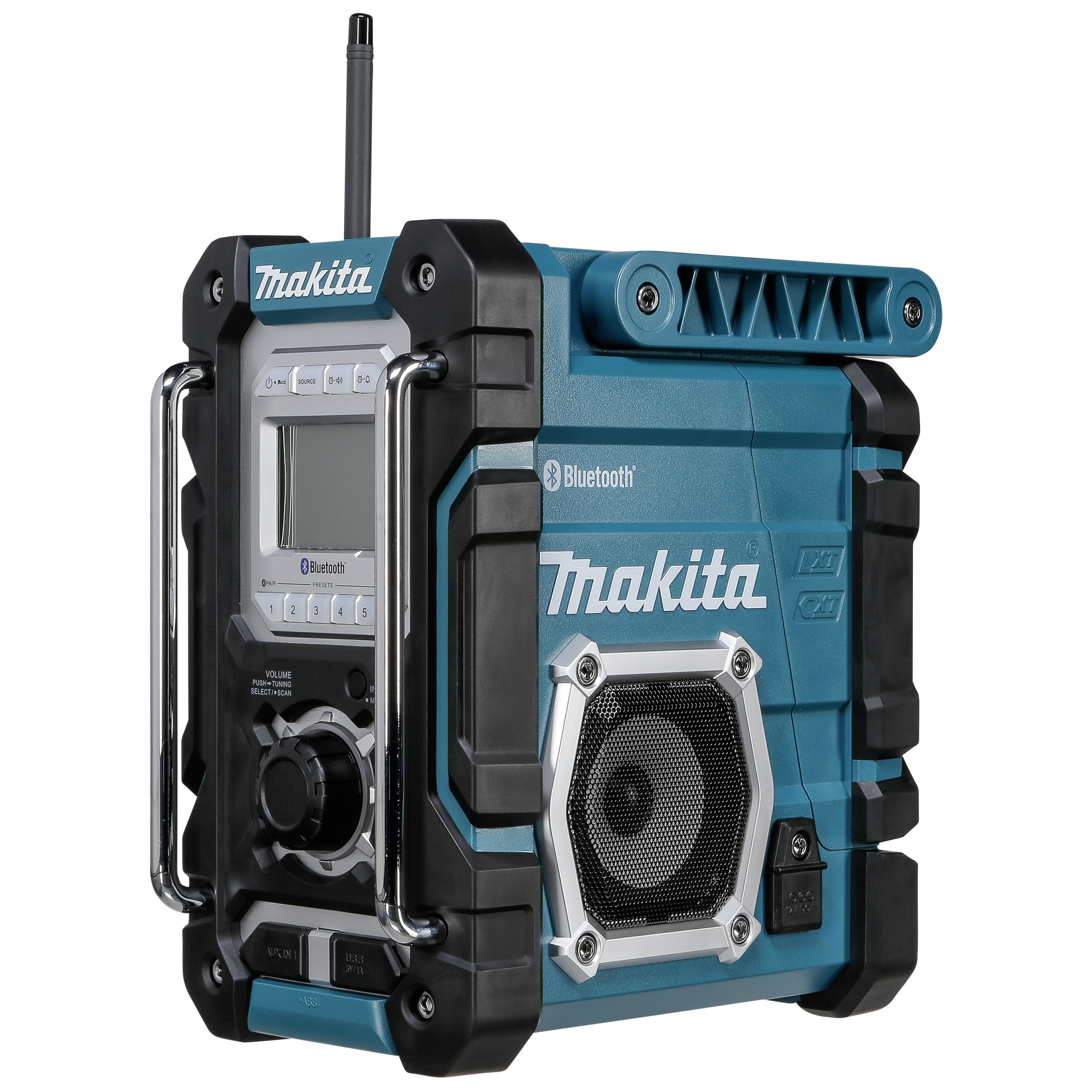 MAKITA DMR 108 Baustellenradio, FM, AM, Bluetooth, Blau/Schwarz