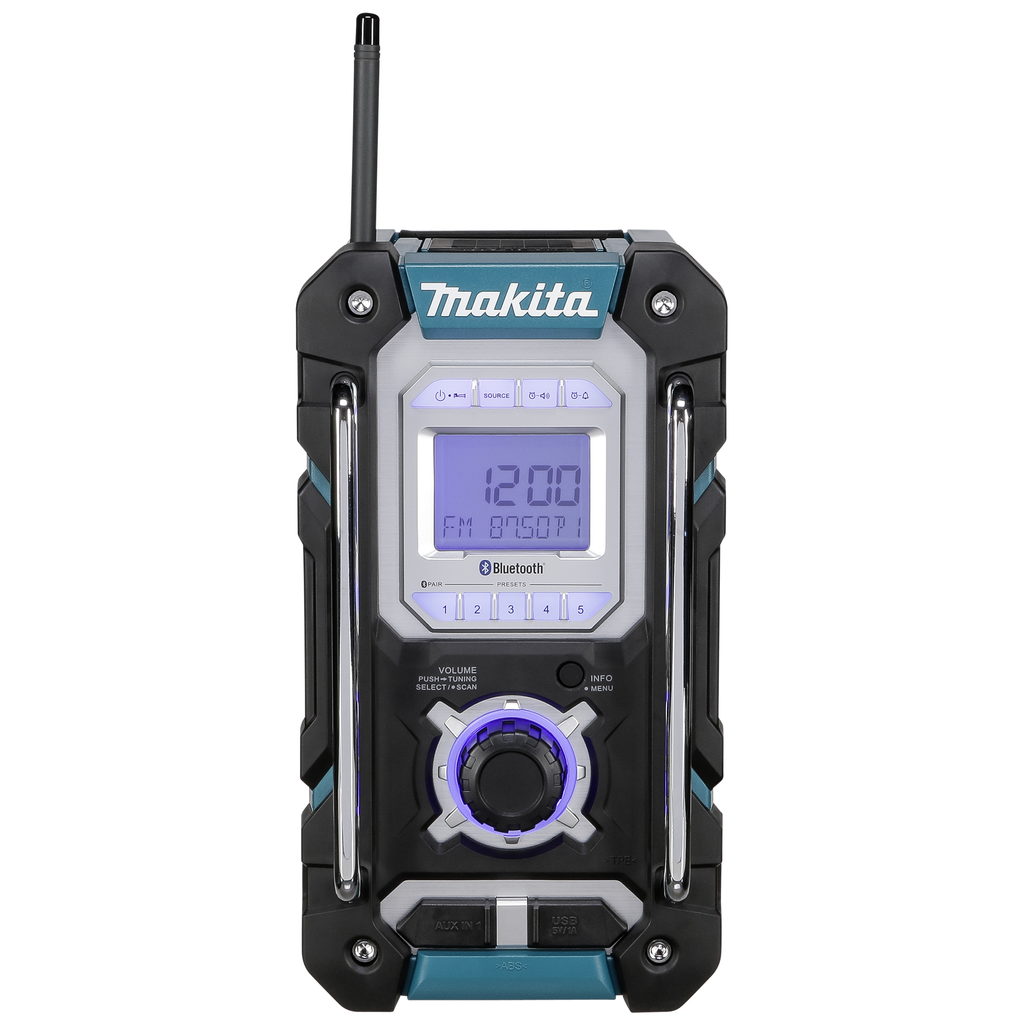 MAKITA DMR 108 Baustellenradio, FM, AM, Bluetooth, Blau/Schwarz