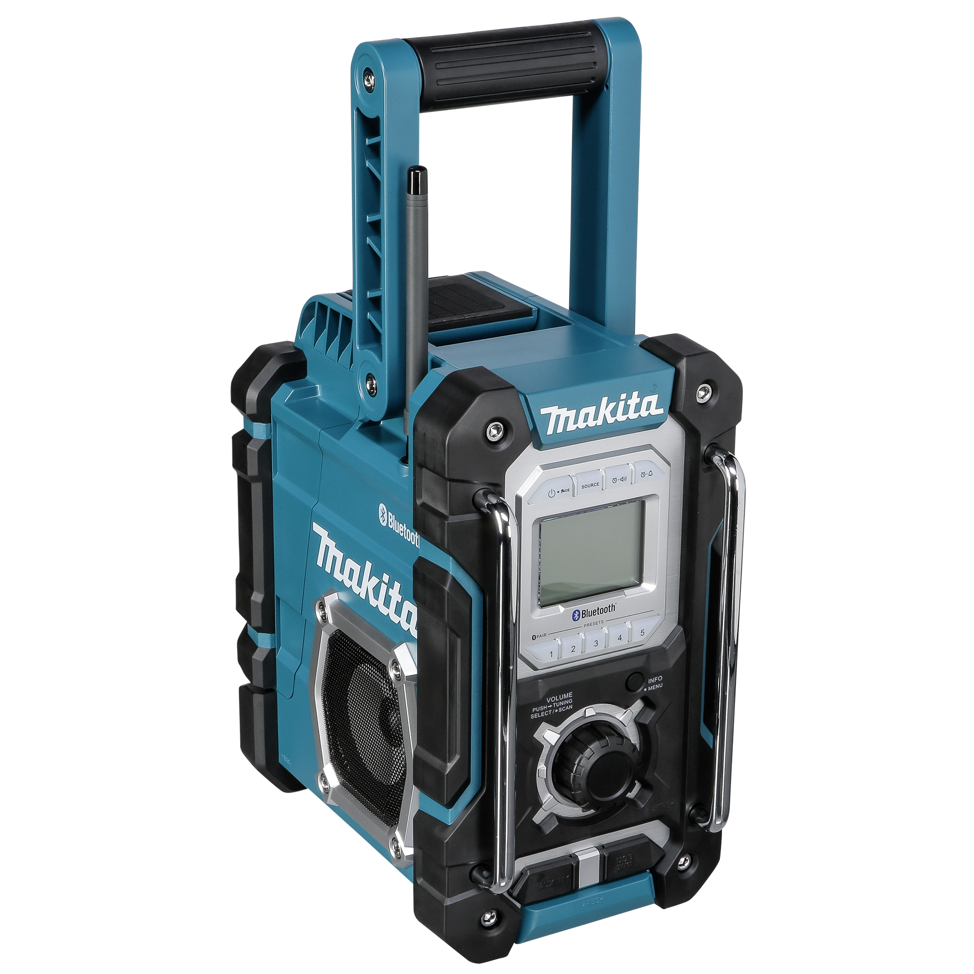 MAKITA DMR 108 Baustellenradio, FM, AM, Bluetooth, Blau/Schwarz