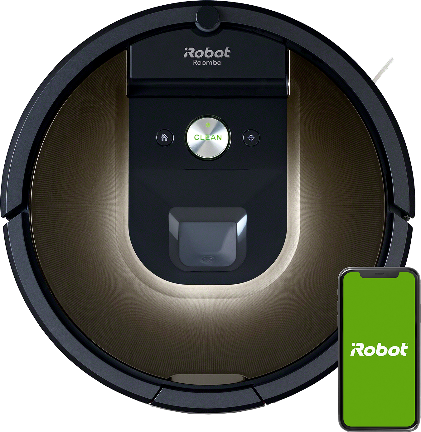IROBOT Staubsaugroboter Roomba 980 Saugroboter (Schwarz, Laufzeit: 120 Minuten)