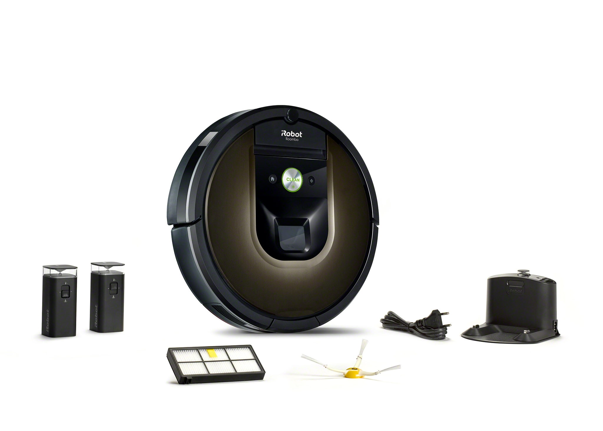 IROBOT Staubsaugroboter Roomba 980 Saugroboter (Schwarz, Laufzeit: 120 Minuten)
