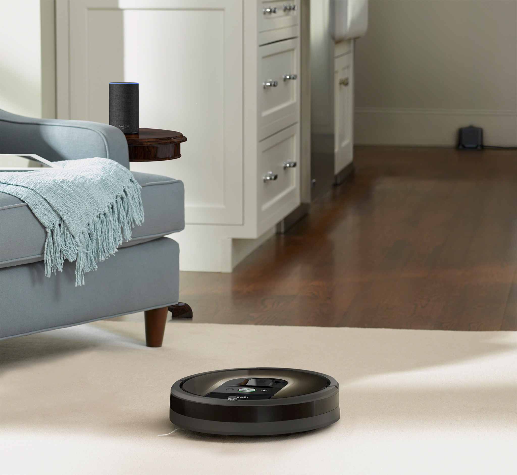 IROBOT Staubsaugroboter Roomba 980 Saugroboter (Schwarz, Laufzeit: 120 Minuten)