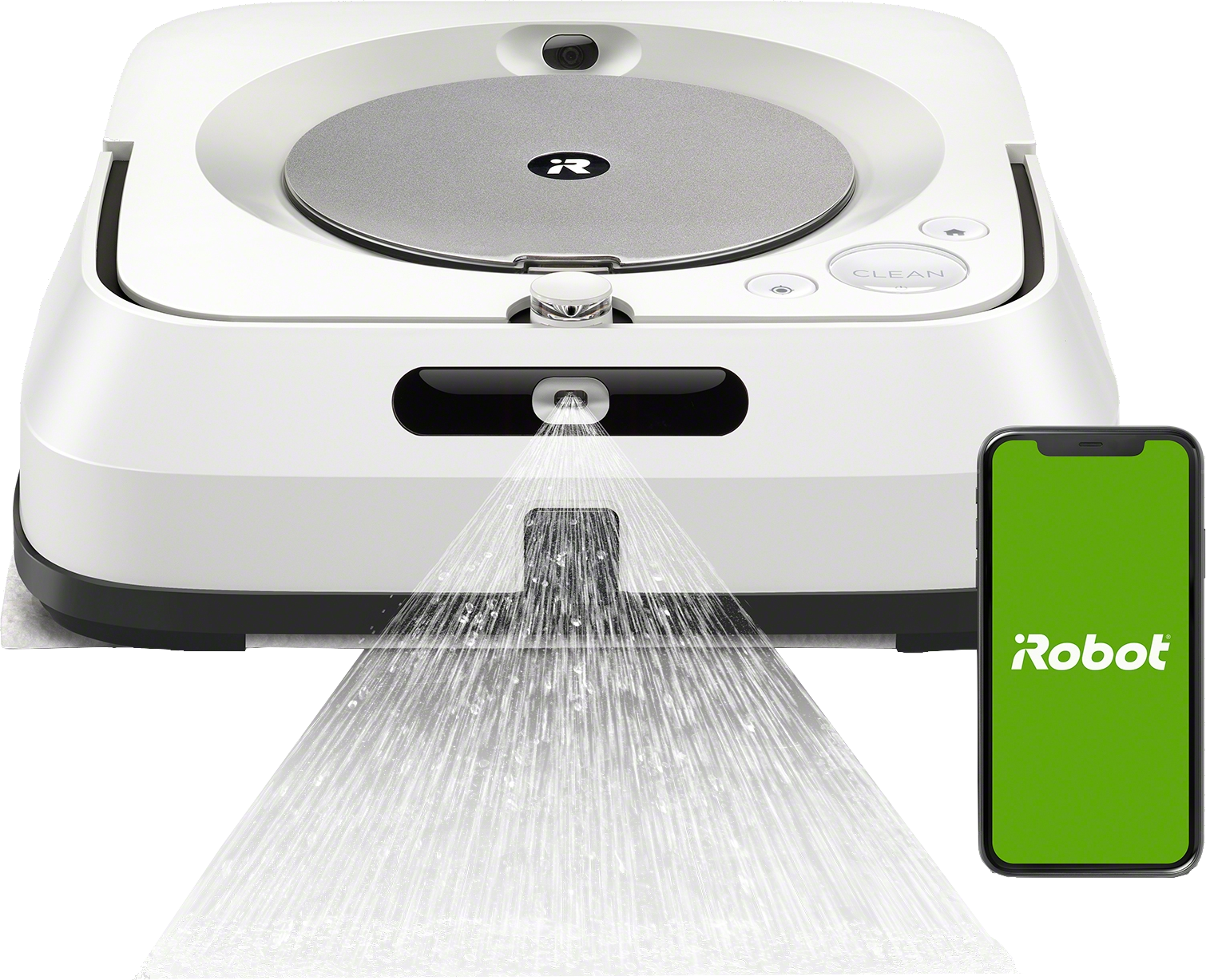 IROBOT BRAAVA M6138 Wischroboter (Weiß, Laufzeit: 90 Min.)