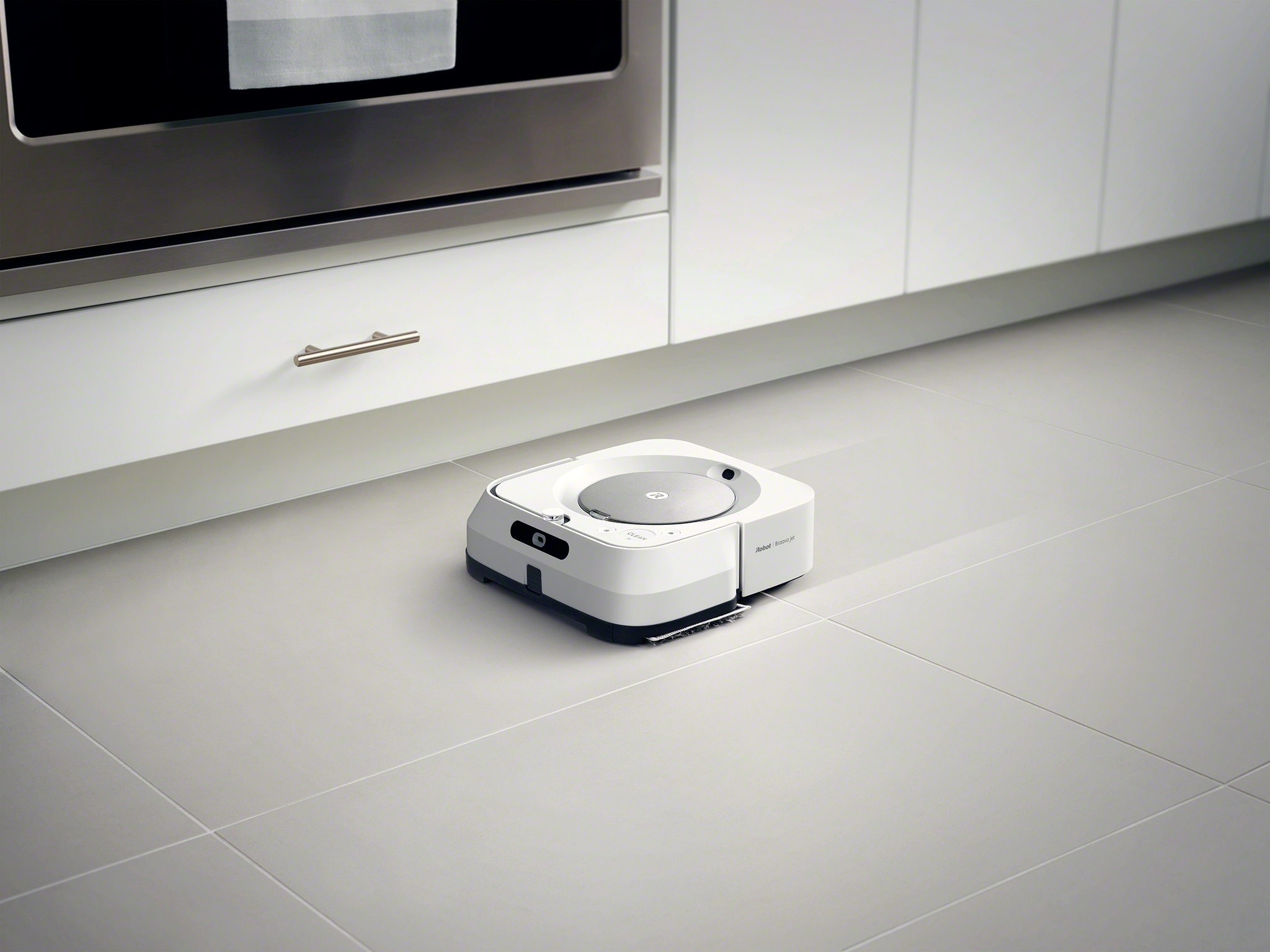 IROBOT BRAAVA M6138 Wischroboter (Weiß, Laufzeit: 90 Min.)